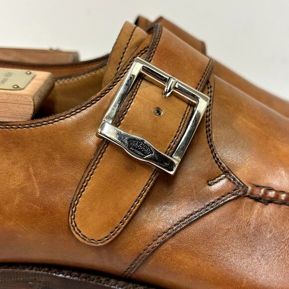 EXCELLENT Barrett Italy Single Buckle Monk Strap Derby Brown UK 9.5 / US 10.5 - Picture 6 of 13